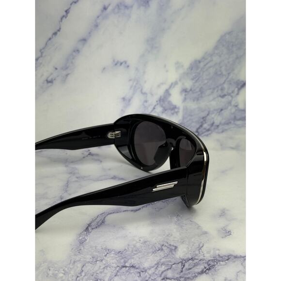 NEW Bottega Veneta BV1362S Black Aviator Sunglasses $690
